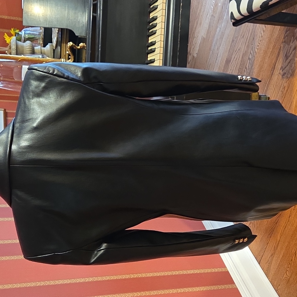 Zara Faux Leather Jacket - Picture 4 of 10
